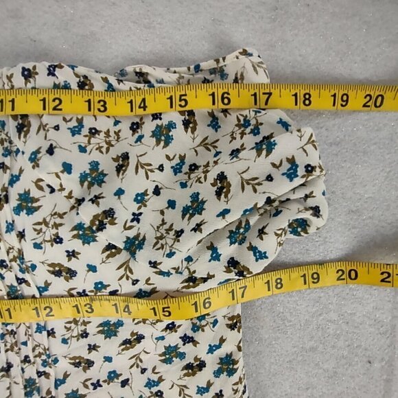 Old Navy Women's Long Sleeve Cold Shoulder Floral Pattern Lined Dress Size SP - Picture 9 of 13